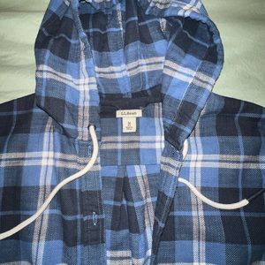 Llbean blue flannel